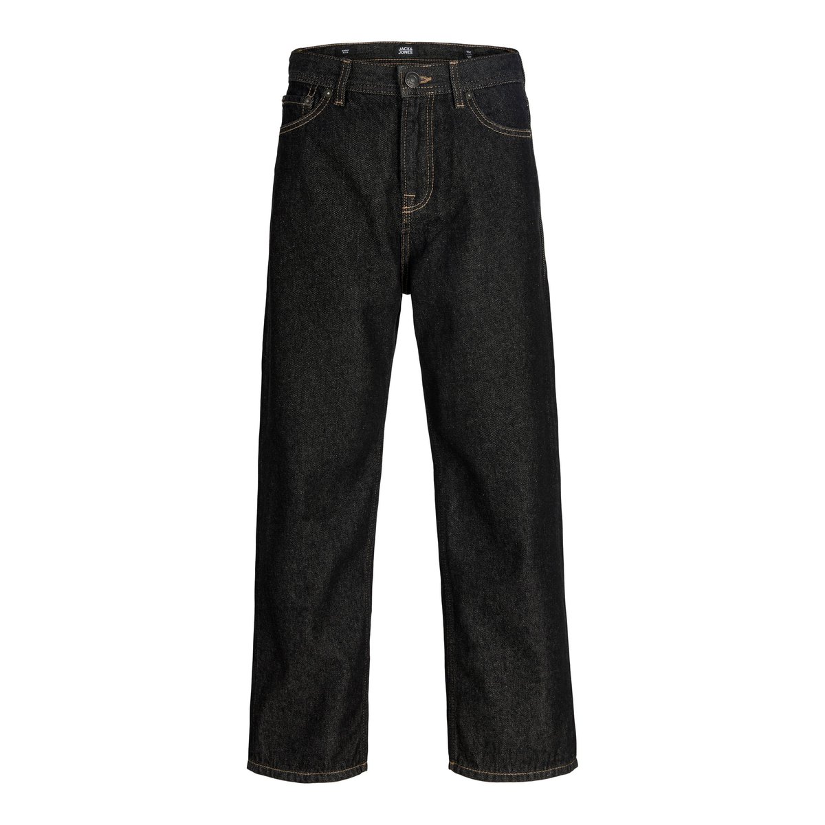 Jean Baggy Fit black denim 1, JACK & JONES JUNIOR