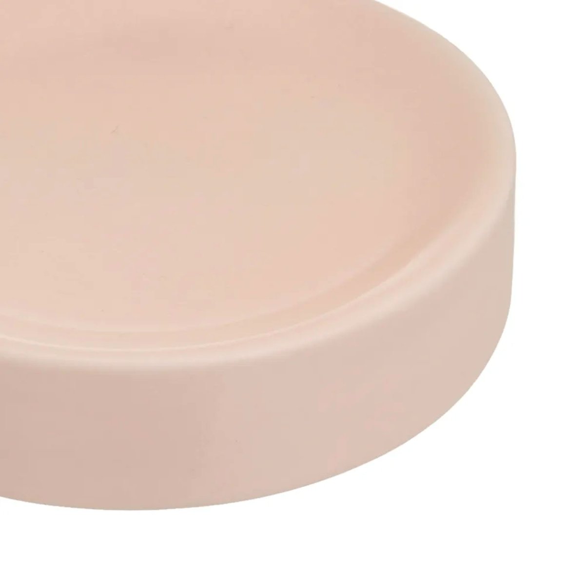 Porte savon rond en dolomite rose pastel 10x10x2.5cm rose, WADIGA