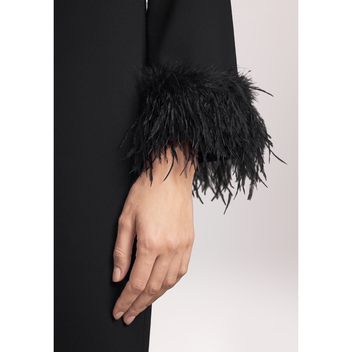 Robe-chemisier à patte de boutonnage noir, BETTY BARCLAY