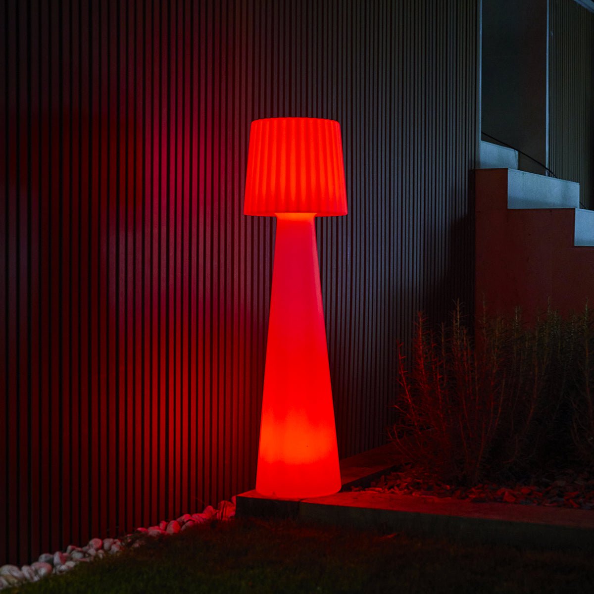 Lampadaire solaire LADY blanc, LUMISKY