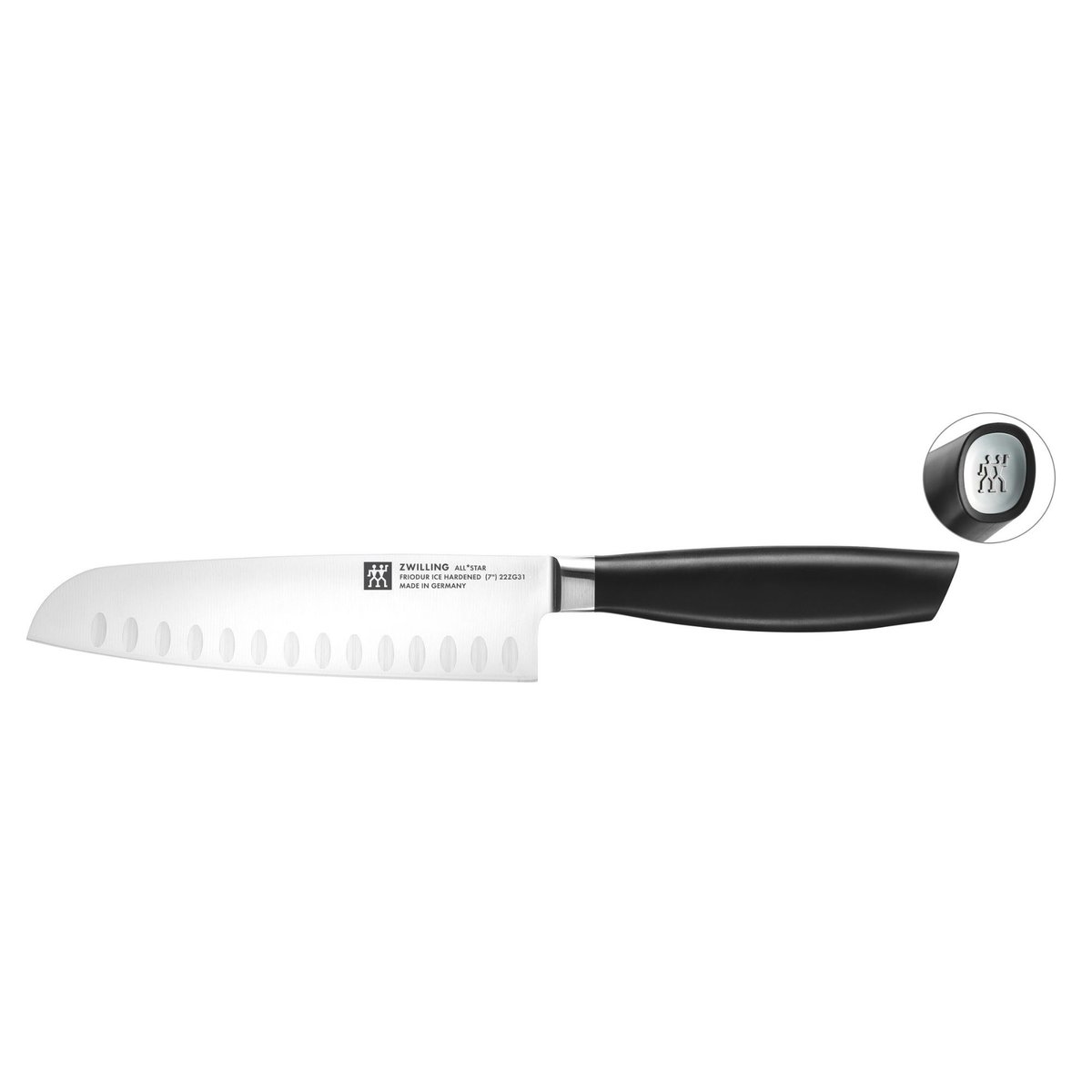 Set de couteaux 3-pcs, Argent noir, ZWILLING
