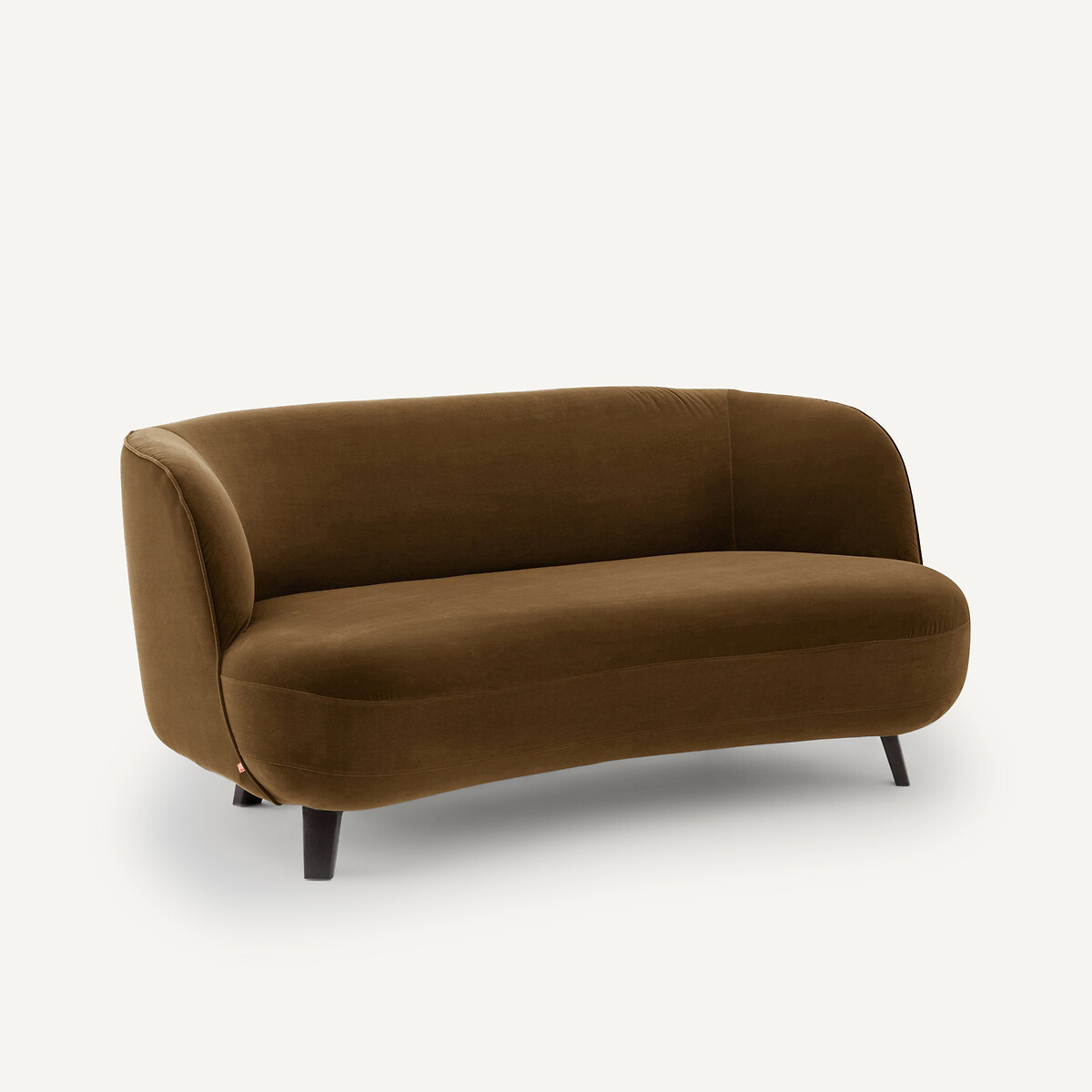 Canapé droit XS, en velours, ROSEBURY bronze, EMMANUEL GALLINA X AM.PM