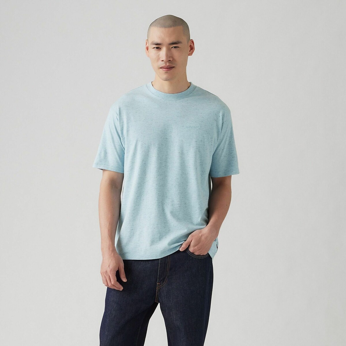 Camiseta con cuello redondo azul , LEVI'S
