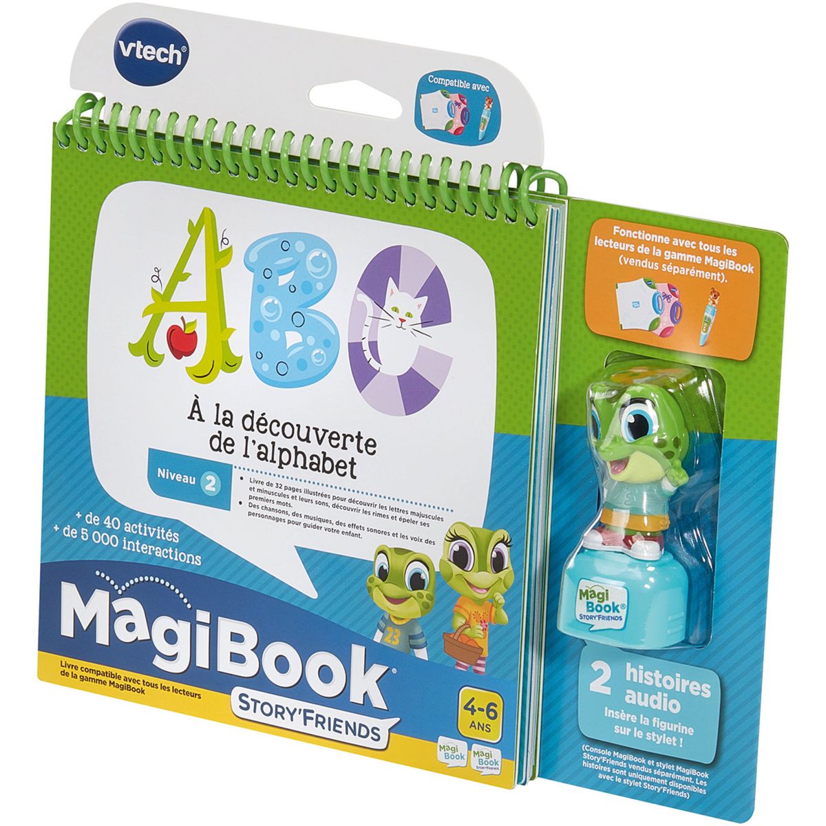Livre interactif MagiBook Story'Friends - Livre ABC couleur unique, VTECH