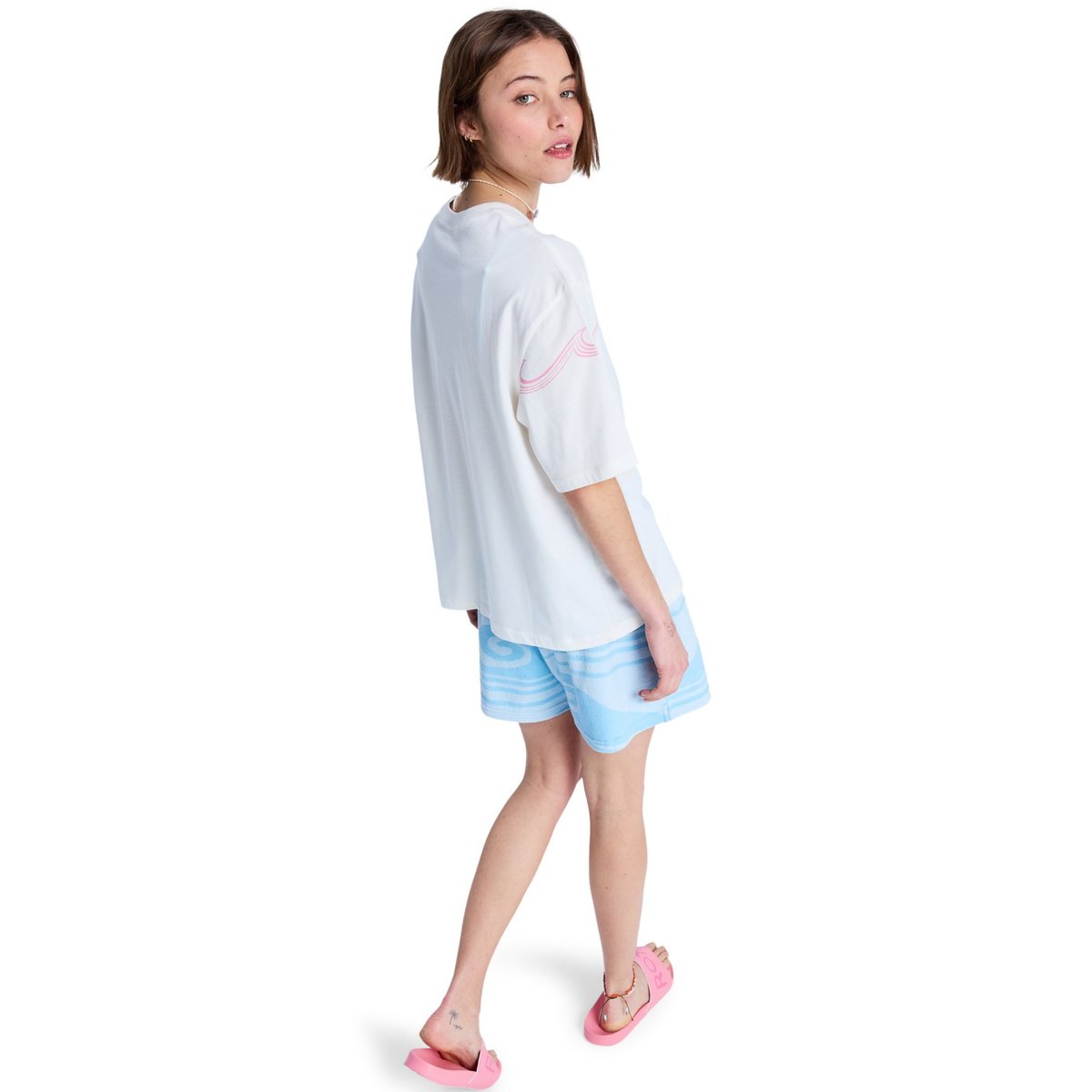 T-Shirt, manches courtes, col rond, . blanc coconut milk, ROXY