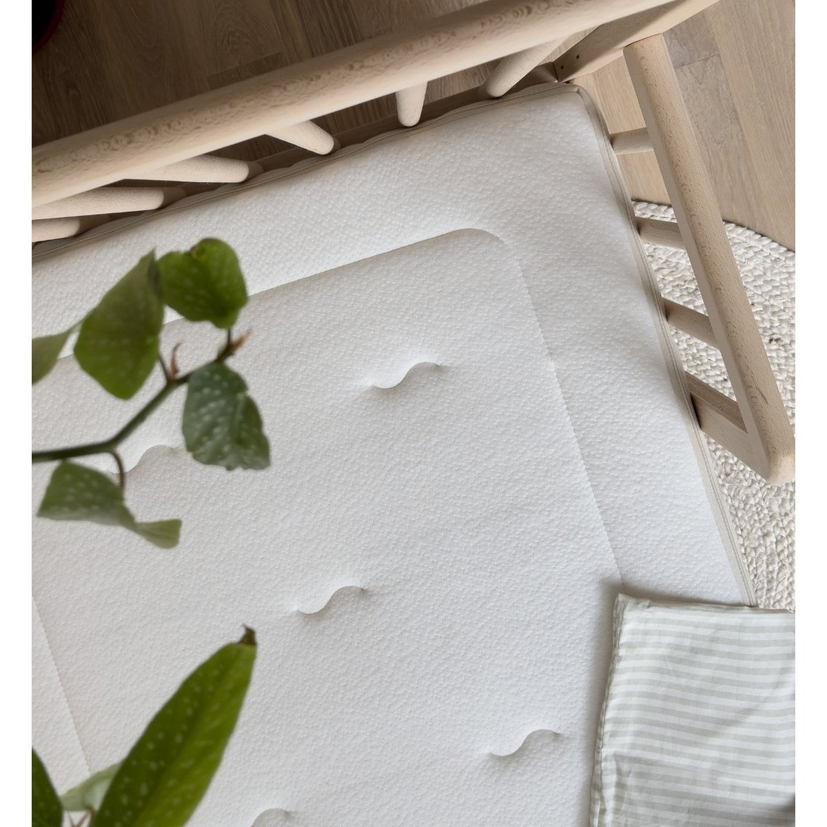 Matelas Bébé CHANVRENATURA® blanc, KADOLIS