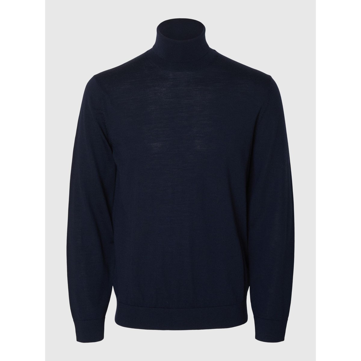 Col Roulé navy blazer, SELECTED