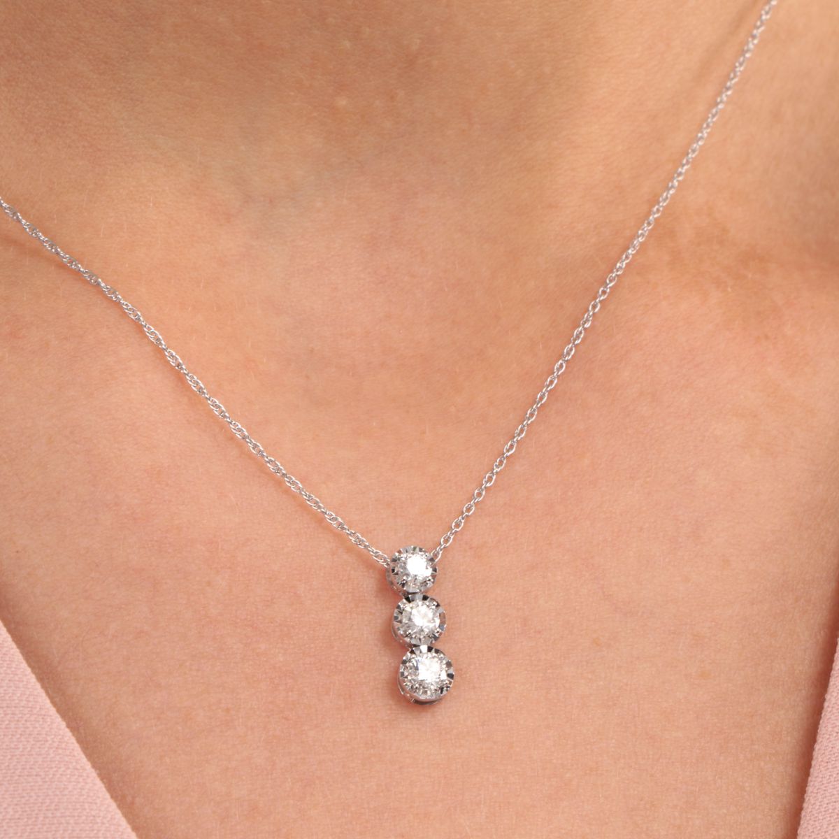 Collier en or blanc 750 LUX ETOILE argent, BLUESPIRIT