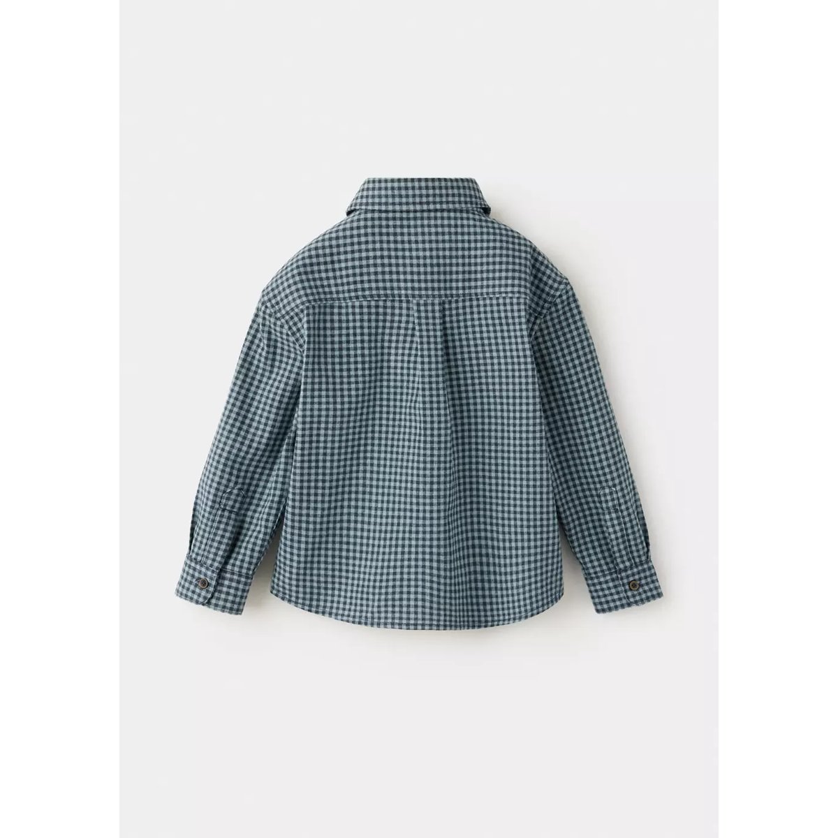 Chemise 100% coton à carreaux vert, MANGO BABY