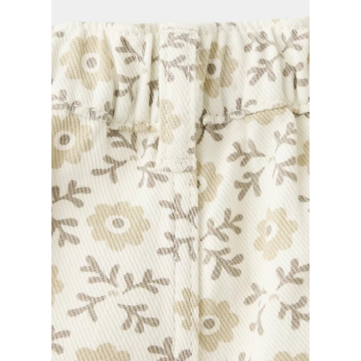 Jean style jupe-culotte à fleurs écru, MANGO BABY