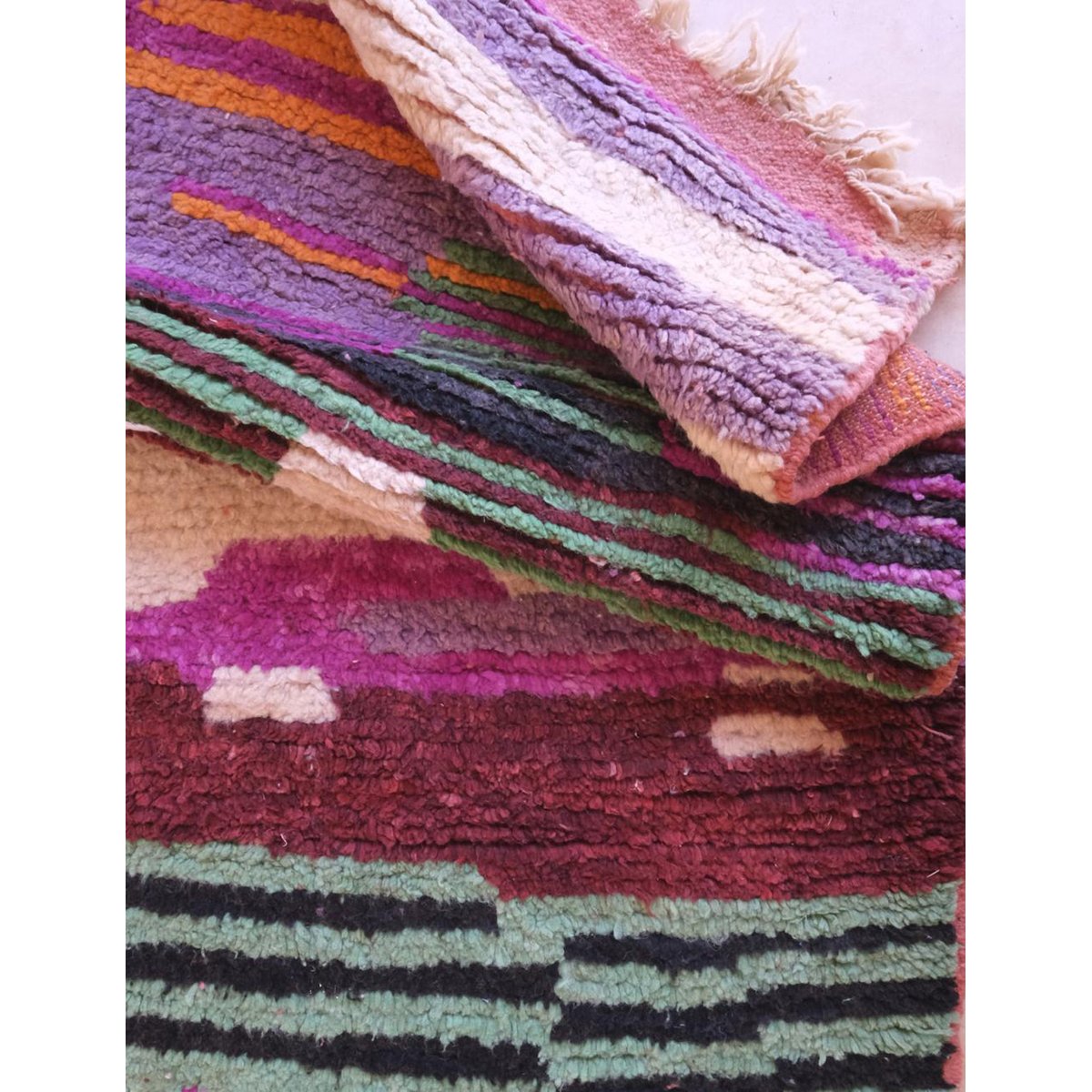 Tapis berbère marocain pure laine 174 x 264 cm palette colorée, AFK LIVING