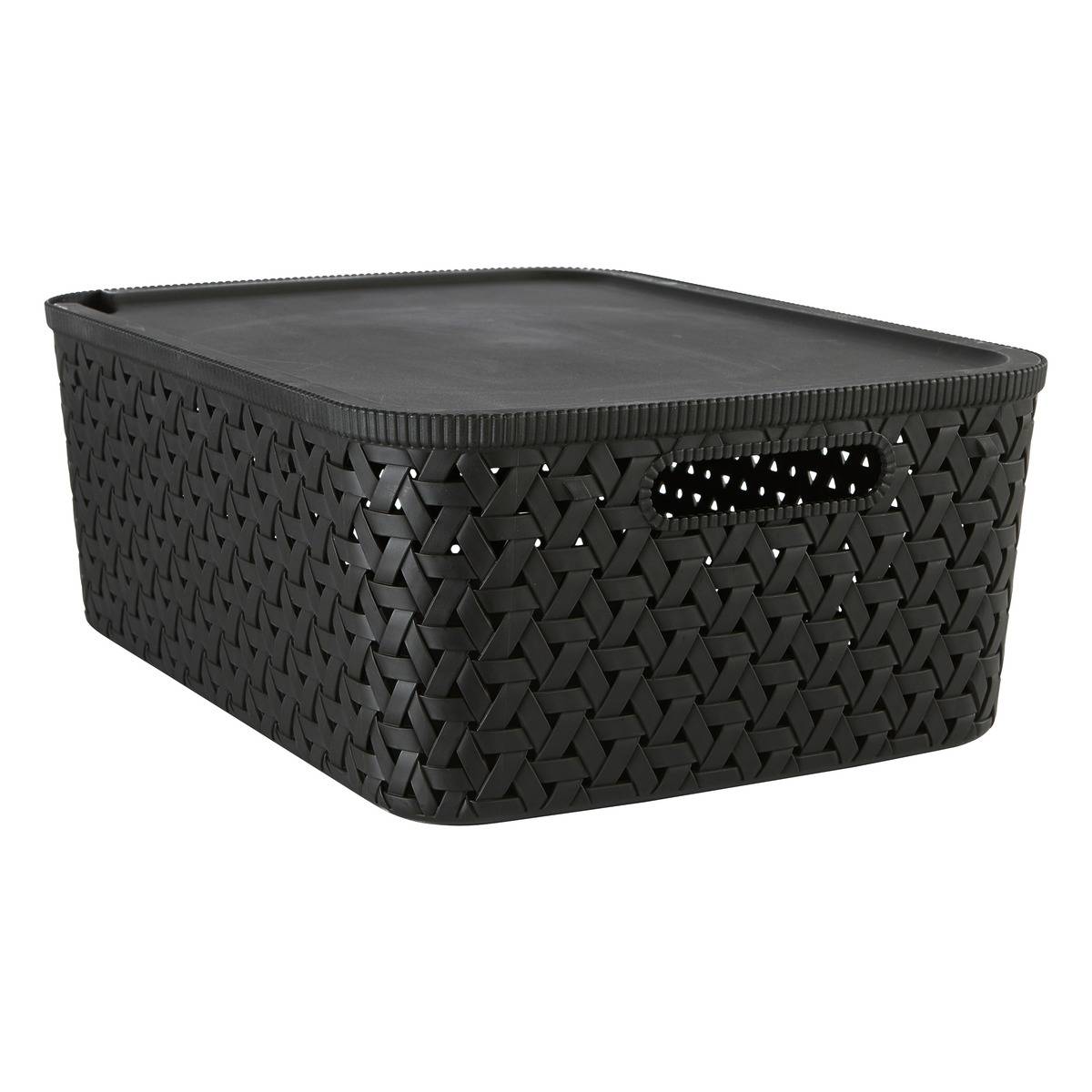 Panier de rangement 15L TRESSY noir, 5FIVE SIMPLY SMART