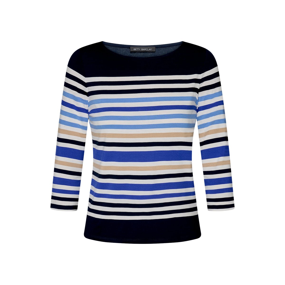 T-shirt basique à encolure bateau bleu/blanc, BETTY BARCLAY