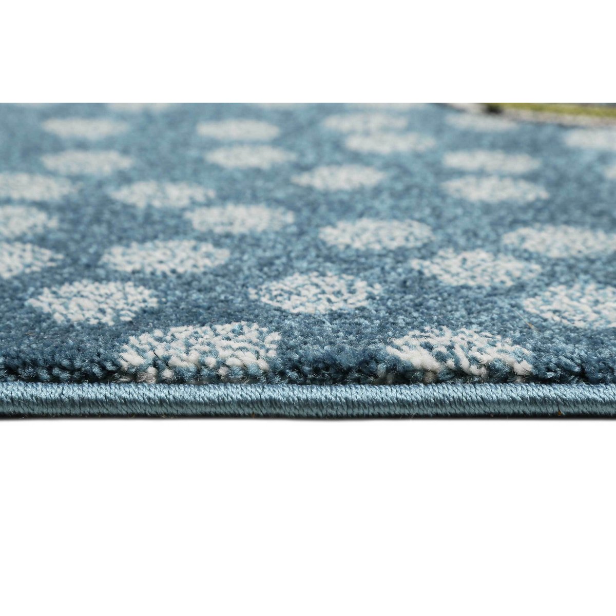 Tapis enfant motif lapin , RAINBOW RABBIT bleu, SIGIKID