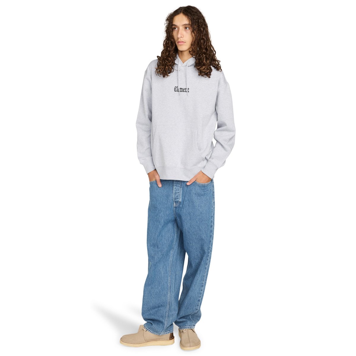 Sweat BAD DOGGIE PO gris mid grey heather, ELEMENT