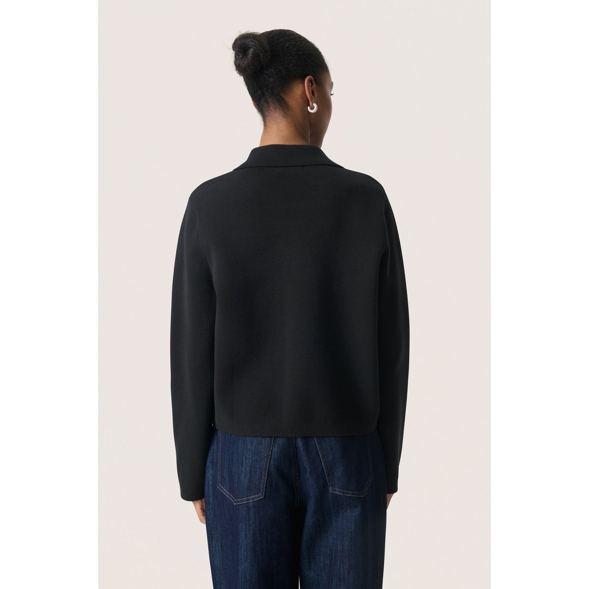 Cardigan à tricot noir, SOAKED IN LUXURY