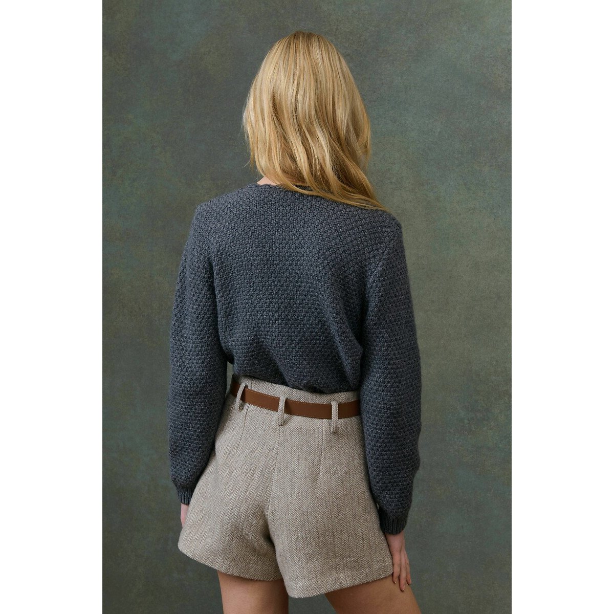 Aliciou Crew Neck Jumper with Long Sleeves grey, LOUISE MISHA
