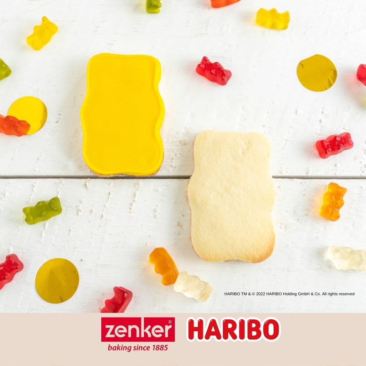 Lot de 3 emporte-pièces oursons HARIBO inox, ZENKER