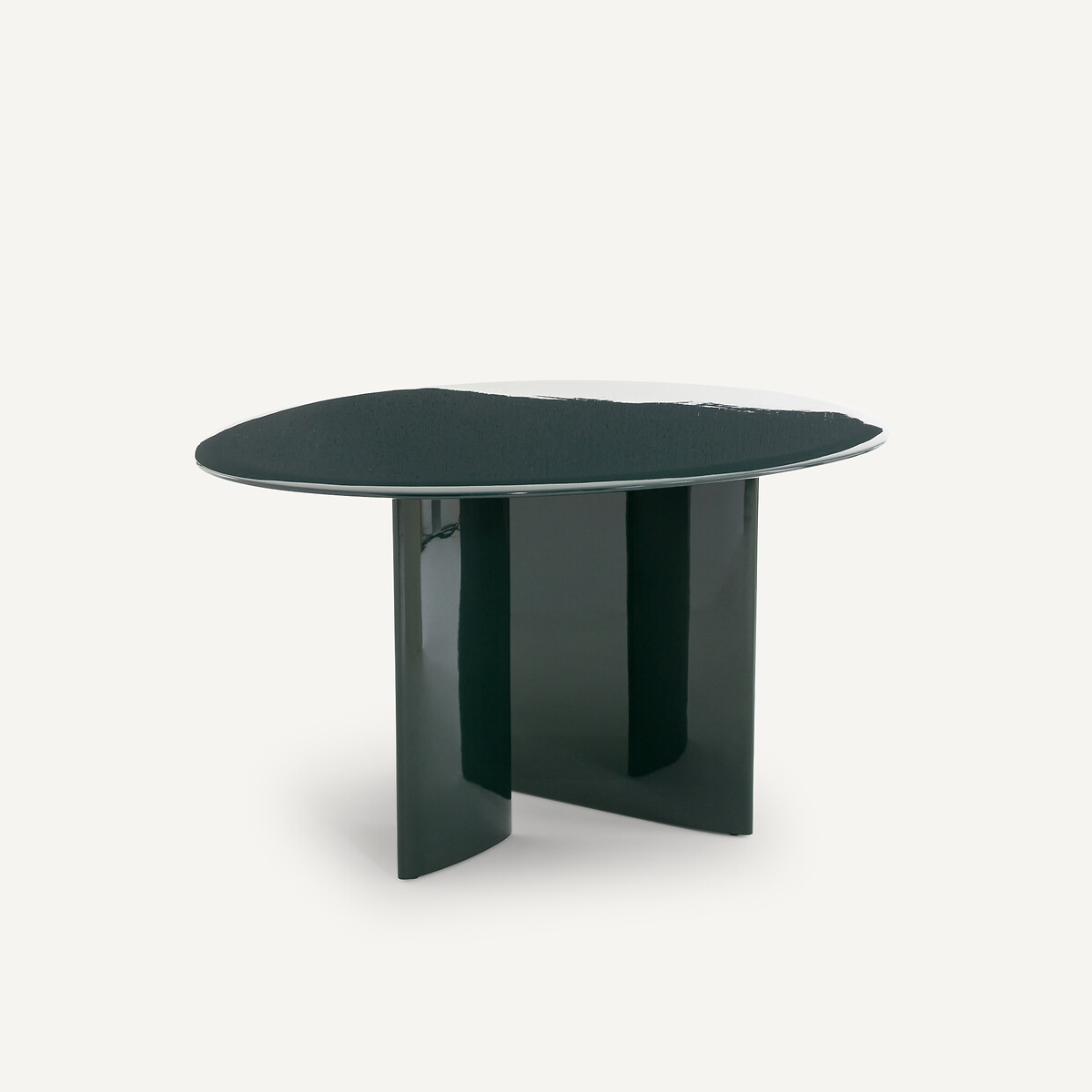 Laki Lacquered Dining Table (Seats 4) dark cedar green, AM.PM