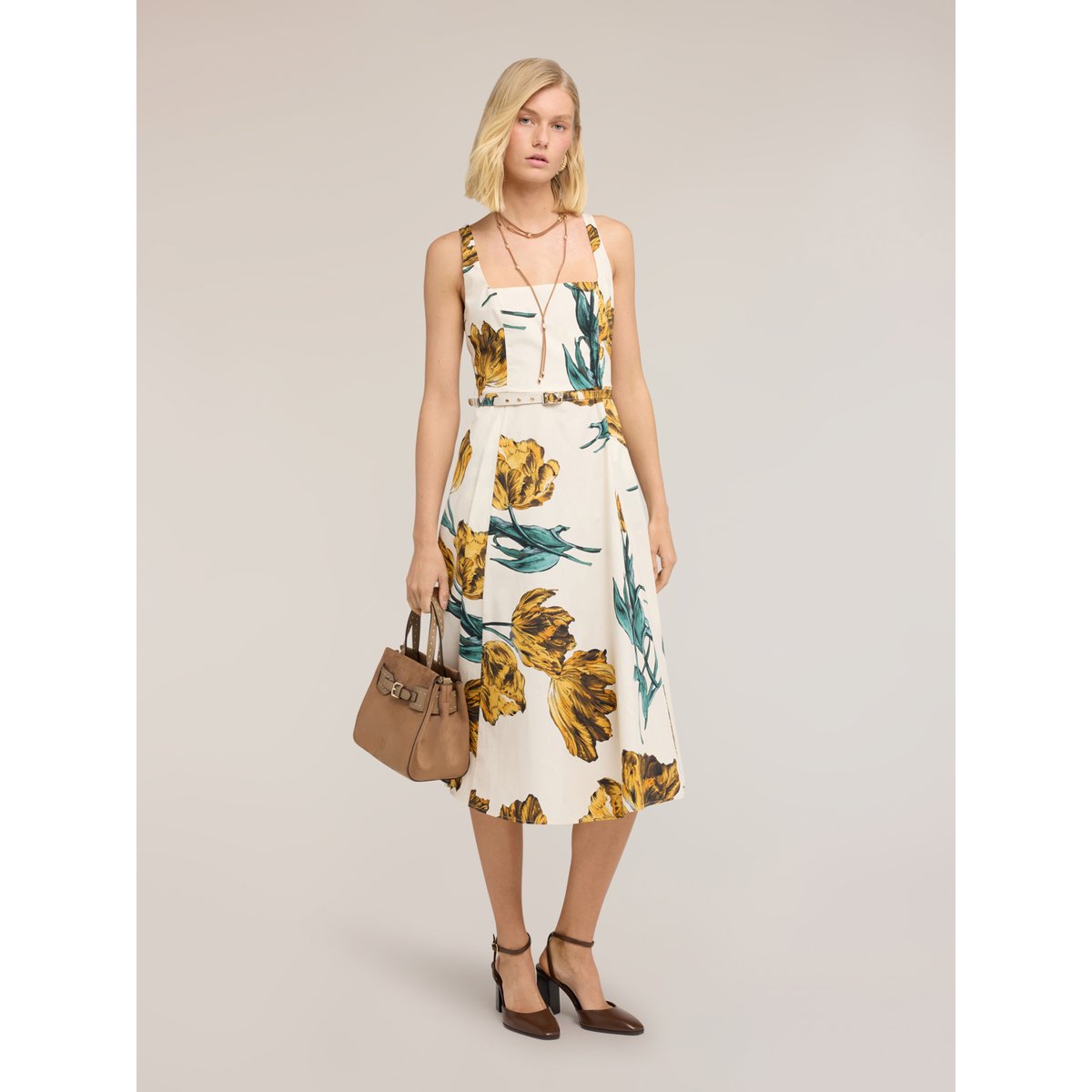 Robe ligne A avec imprimé blanc, MOTIVI