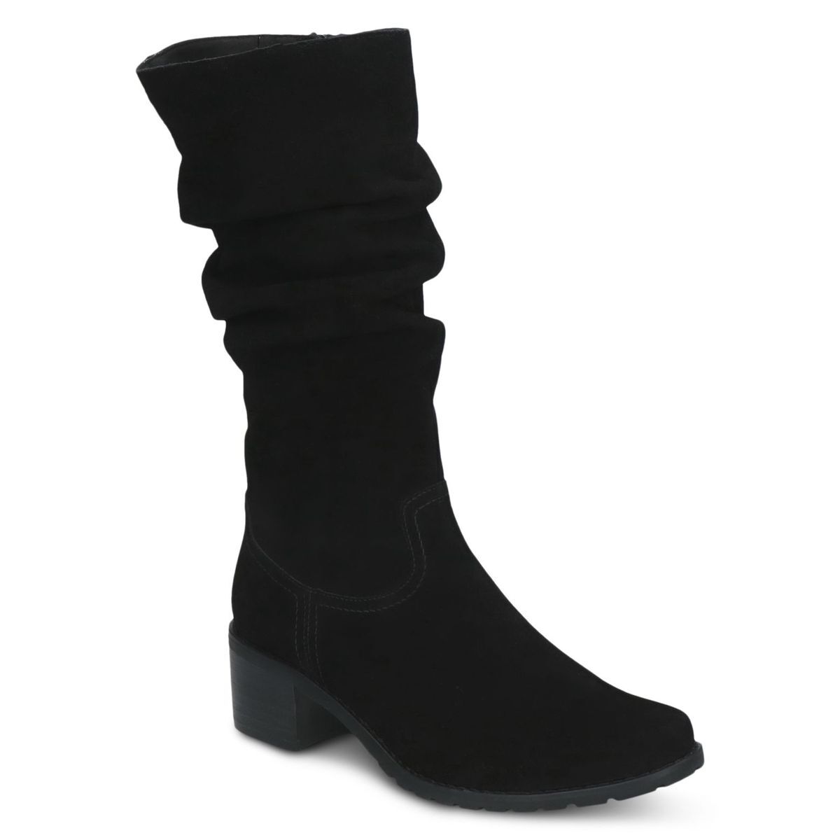 Bottine en cuir noir suède, CAPRICE