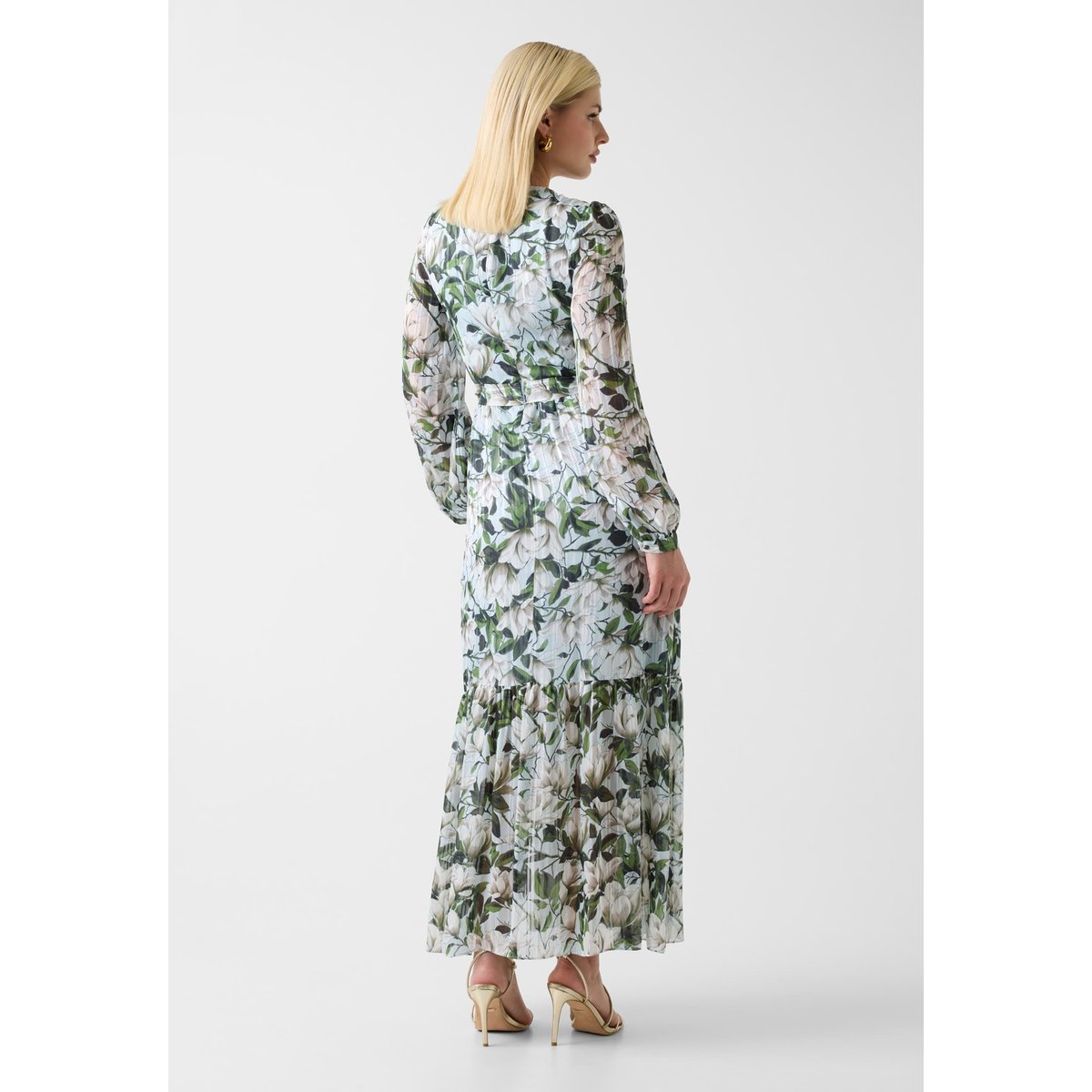 Robe Longue À Fleurs bleu floral, GUESS