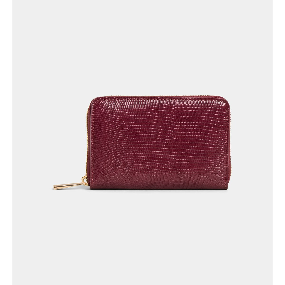 Portefeuille carry moyen tejus bordeaux foncé, GALERIES LAFAYETTE