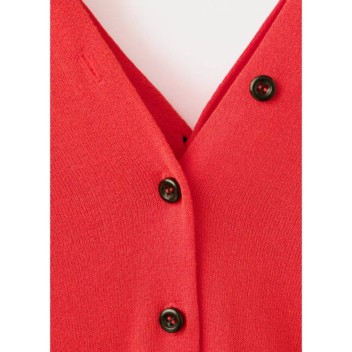 Cardigan maille boutons rouge, MANGO