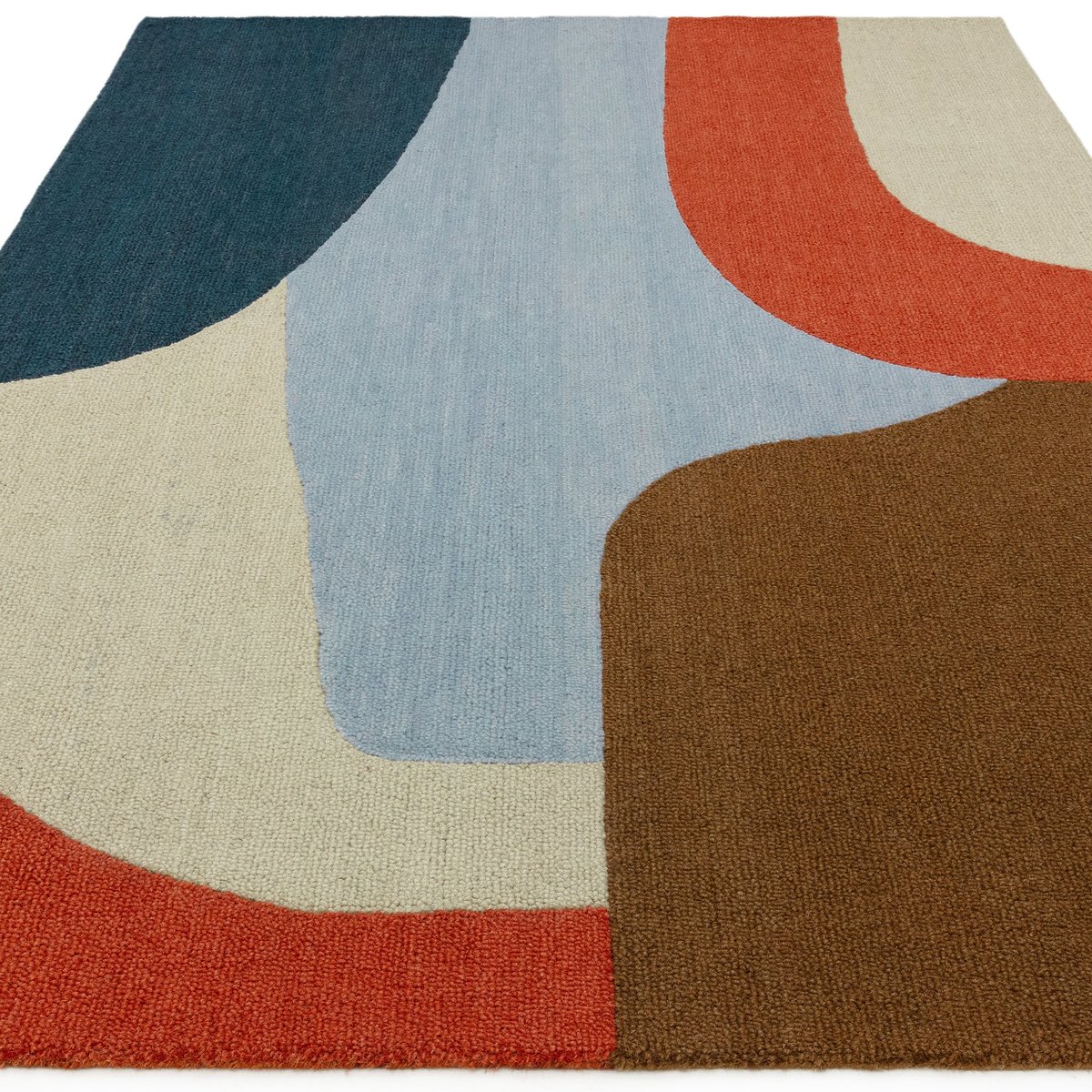 Tapis de salon et chambre tufté laine NORMA multicolore, NOVATREND
