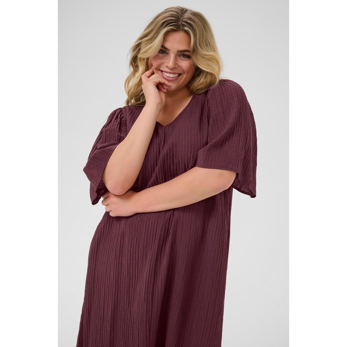 Robe beige fudge, KAFFE CURVE