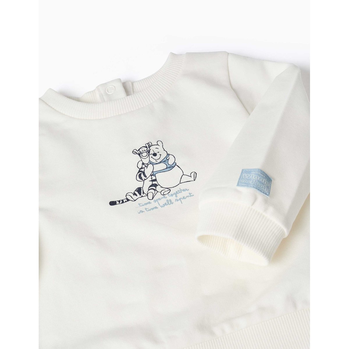 Ensemble de jogging en coton peigné avec imprimé Winnie l'Ourson bleu clair, ZIPPY