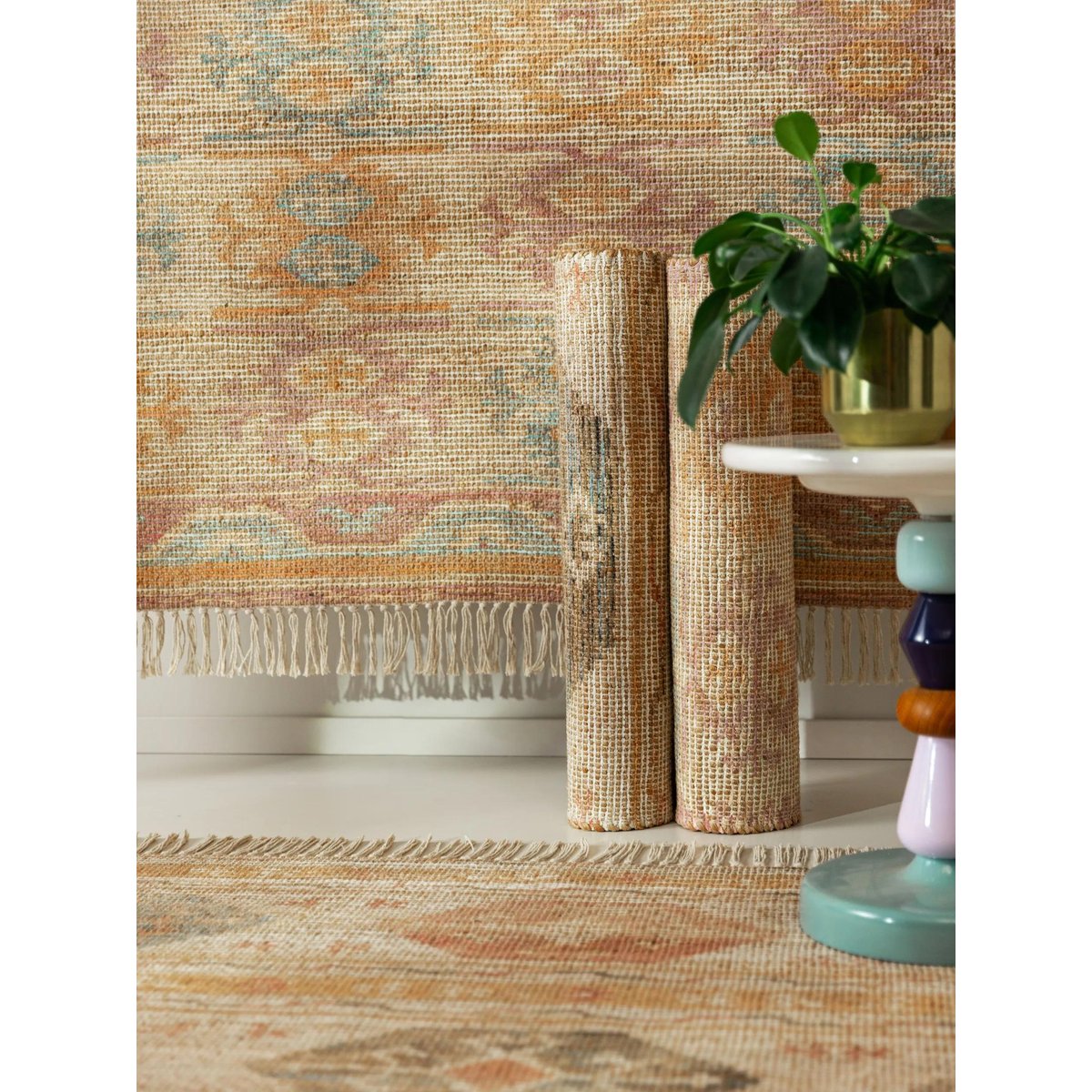 Tapis de jute HIMAL multicouleur, BENUTA