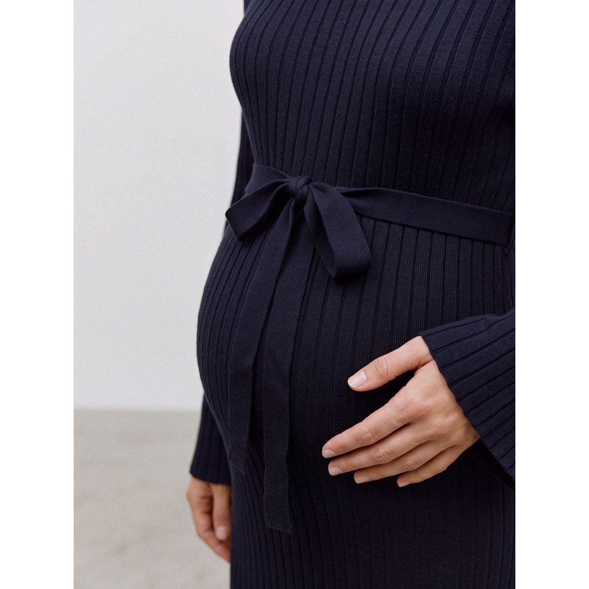 Robe En Maille navy blazer 1, MAMA LICIOUS