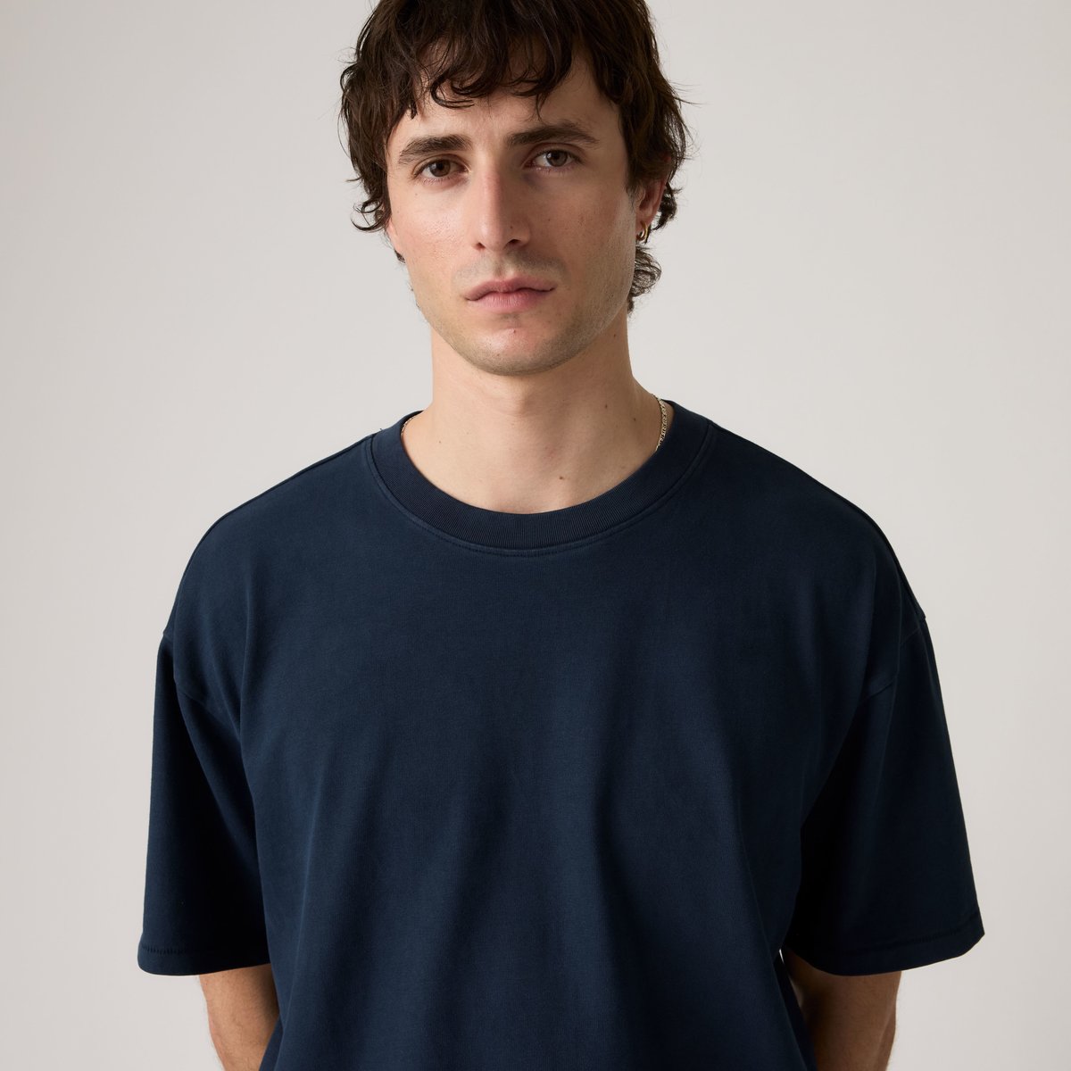 T-shirt Boxy bleu - sheen wash nightfall navy, LEVI'S