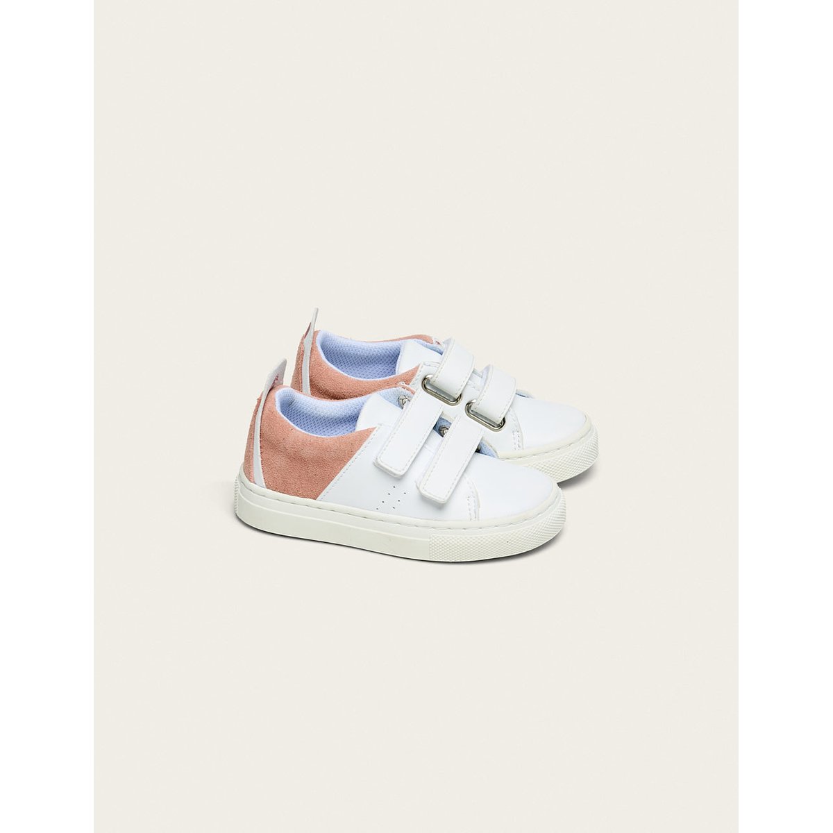 Baskets Enfants René JUNIOR blanc et rose, ODAJE