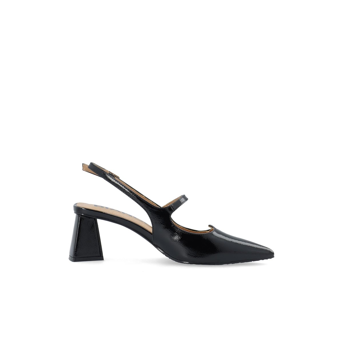 Chaussures À Bride Arrière noir - blackpatent1, BIANCO