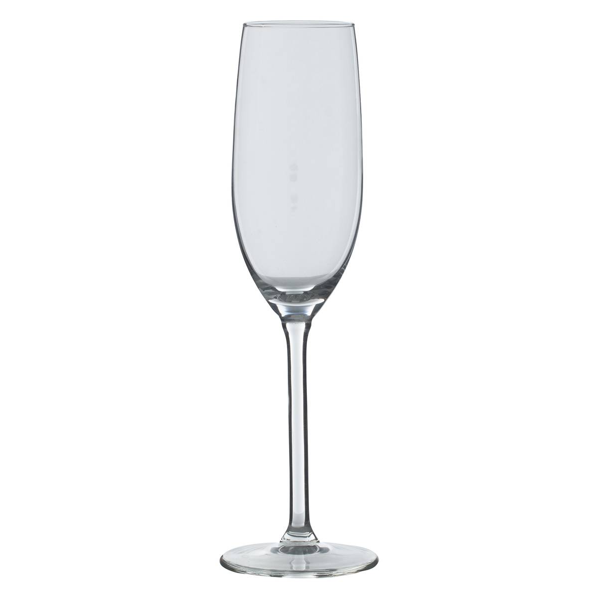 Lot de 6 flûtes à champagne en verre 16 cl ORPEA transparent, SECRET DE GOURMET