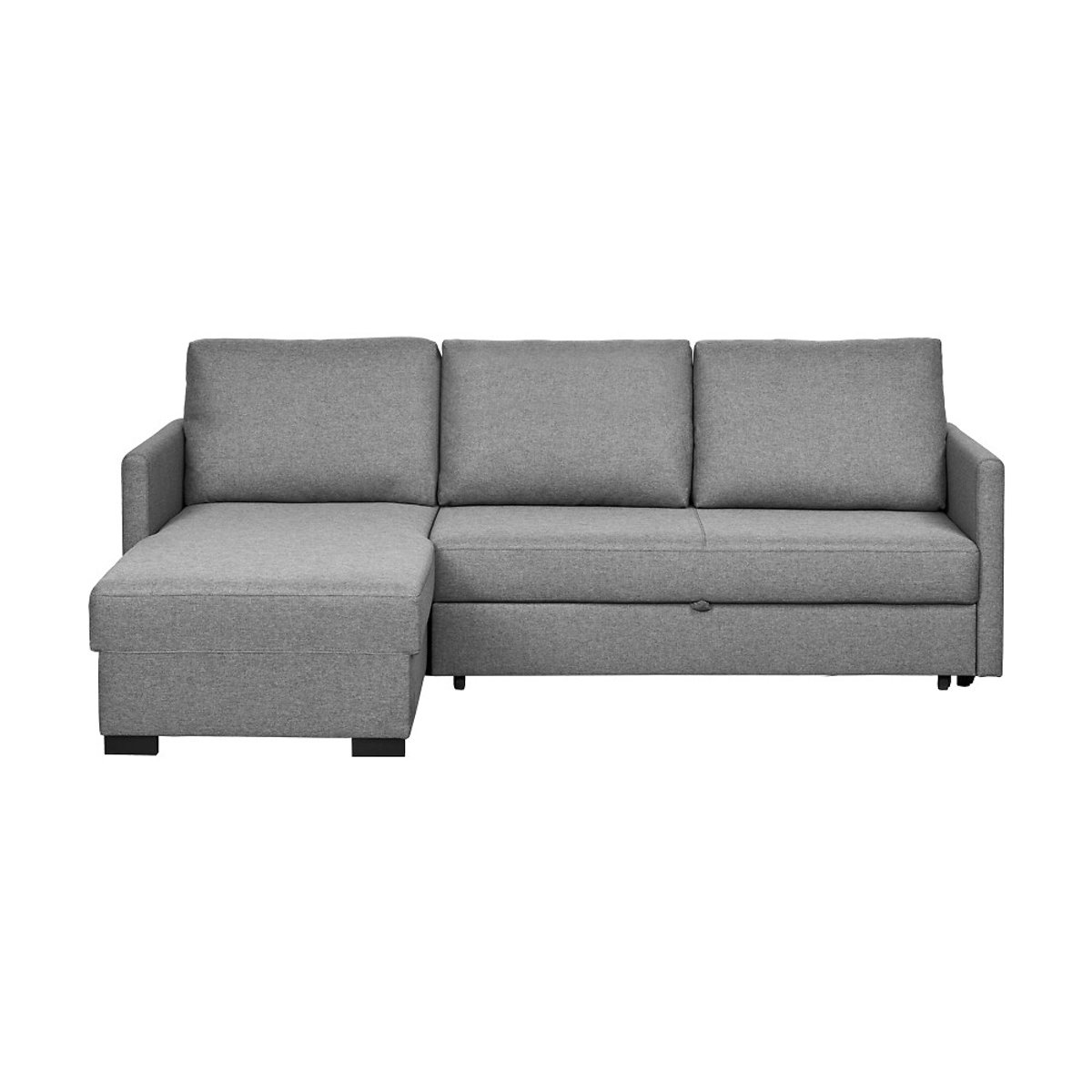 Sofá Justin, Bege, de 3 Lugares reversível, Lourini® cinzento, LOURINI