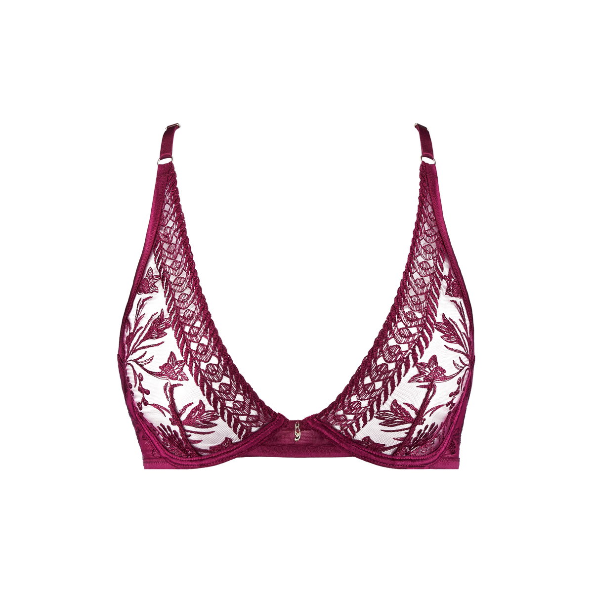 Soutien gorge Triangle avec armatures Magnetic Spell rouge, AUBADE