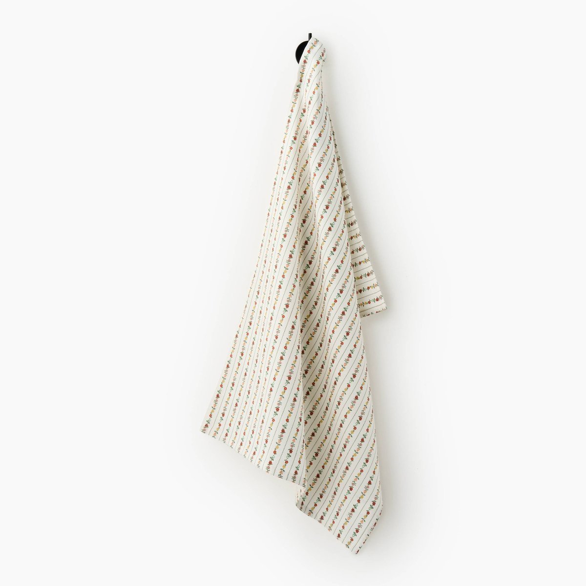 Torchon imprimé toile de Jouy, 50x70cm 100% coton recyclé off white, MONOPRIX