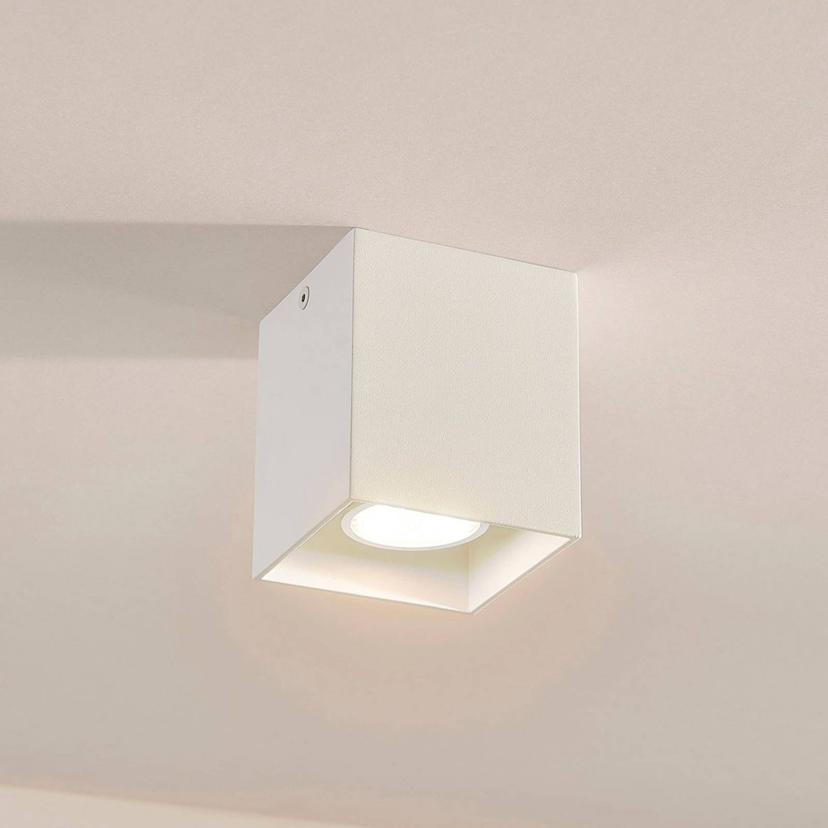 Plafonnier en aluminium moderne, Carson blanc, ARCCHIO