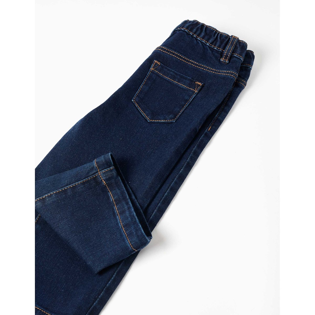 Jean à jambe large avec boutons-pression bleu foncé, ZIPPY
