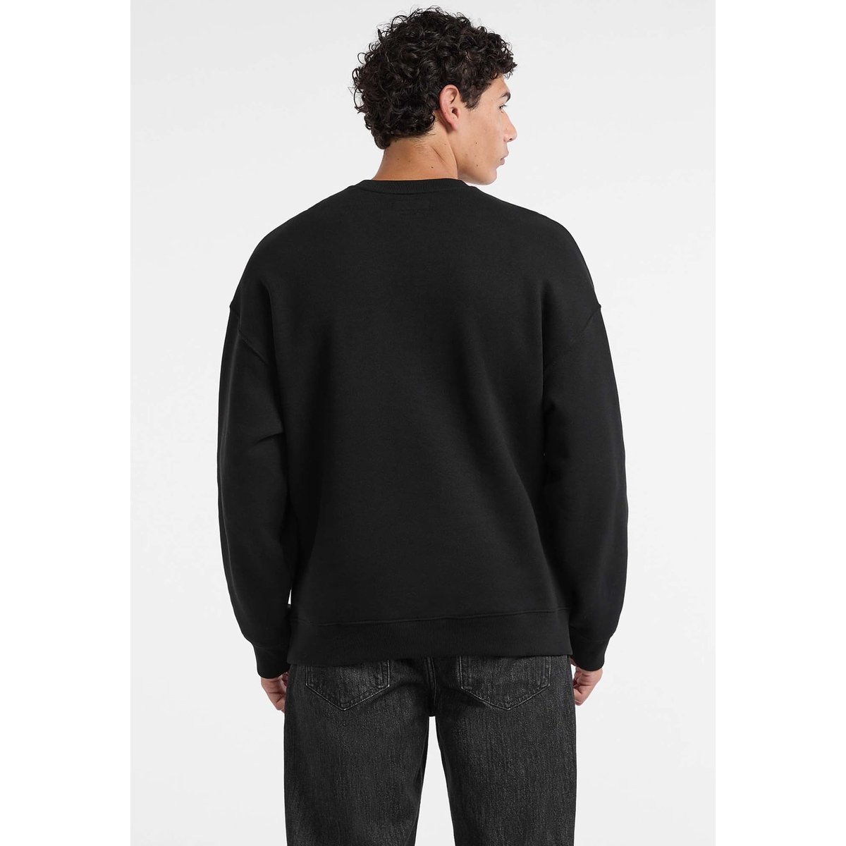 Sweat-Shirt Imprimé Frontal noir, GUESS JEANS