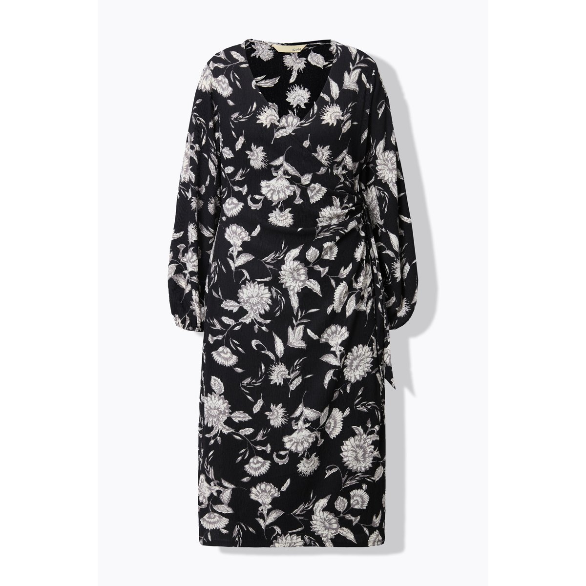 Robe portefeuille maxi, coupe Straight Shape noir, STUDIO UNTOLD