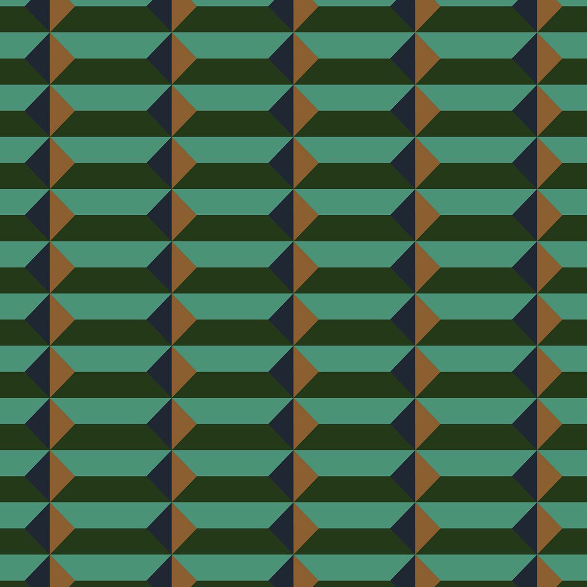 Papier peint, modernist vert, HEXOA