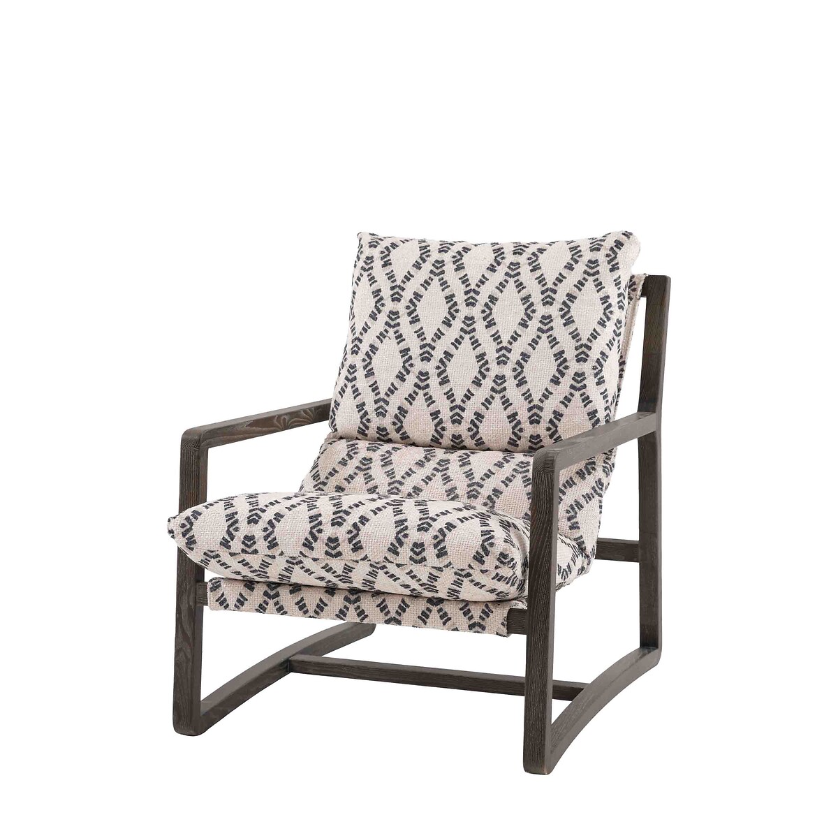 Beverly Ash Wood Lounge Chair beige/black, ÉDITÉ