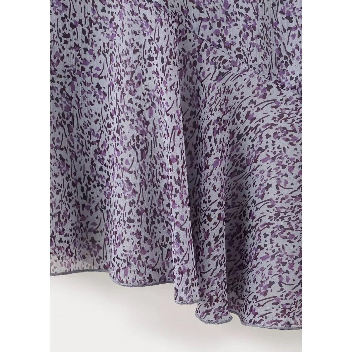 Robe imprimée ouverture dos violet clair/pastel, MANGO TEEN