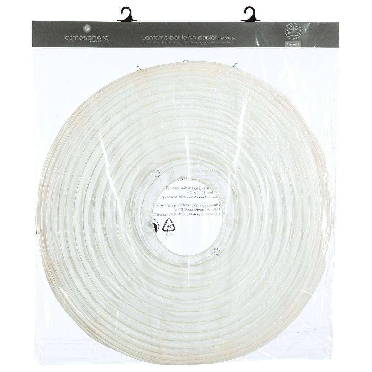 Lanterne boule blanc, ATMOSPHERA