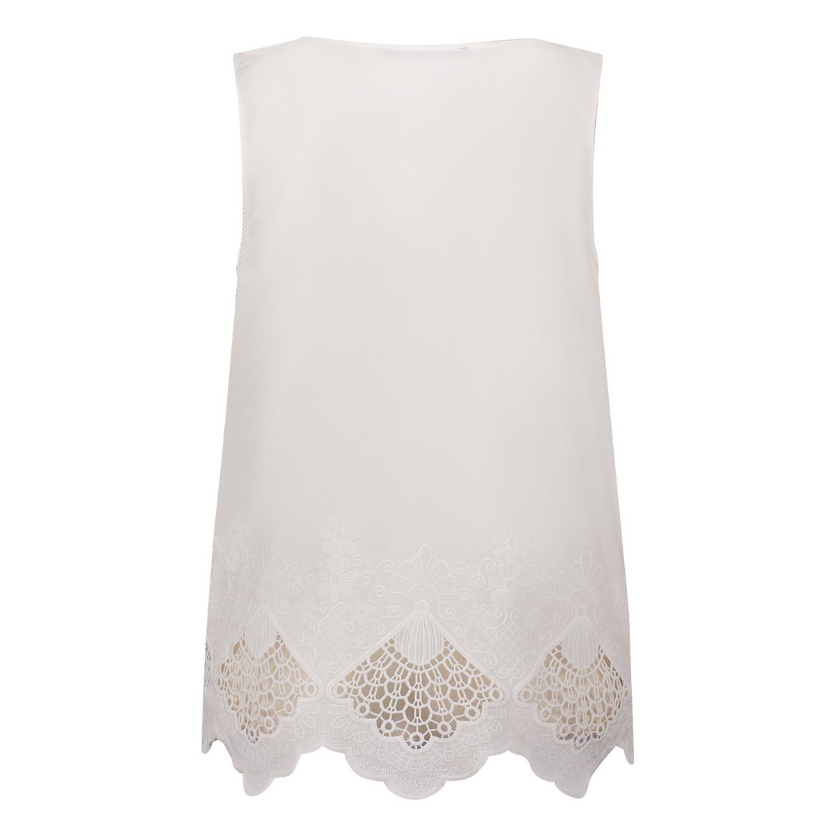 Haut façon blouse à broderies blanc, BETTY BARCLAY