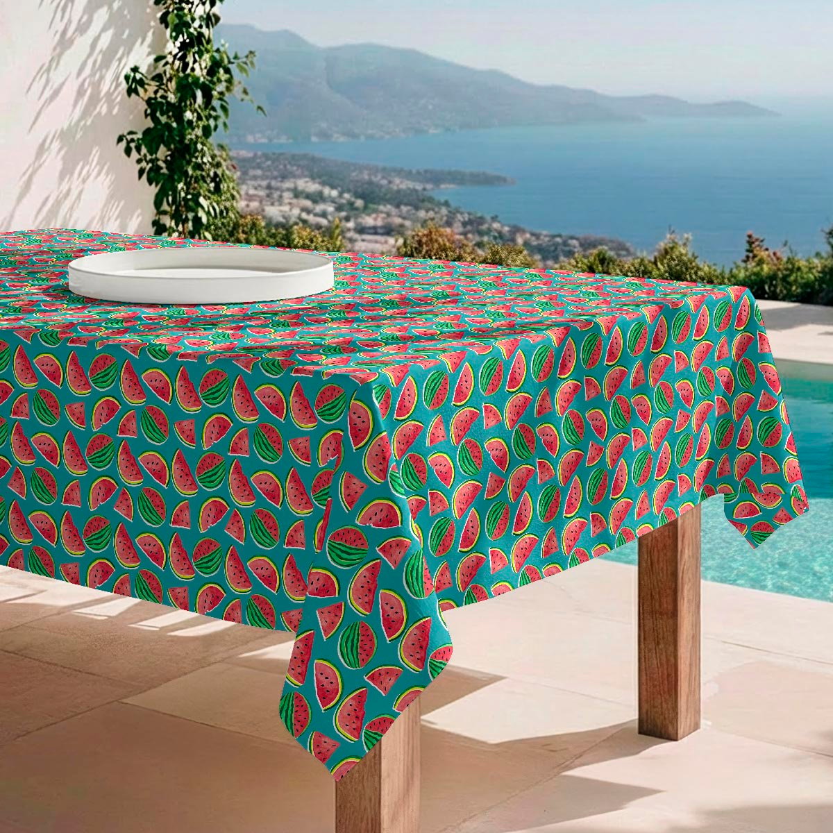 Nappe anti-taches Water Melon - coton 100% - multicolore, NAF NAF HOME